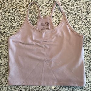 FLEO Switch Up Cropped Tank - Bark/Tan/Pink - Medium